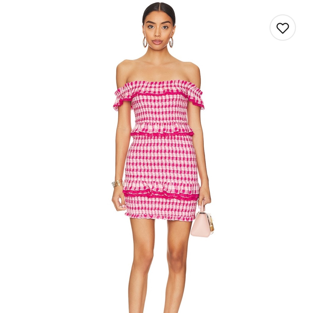Tularosa Teri dress in pink gingham